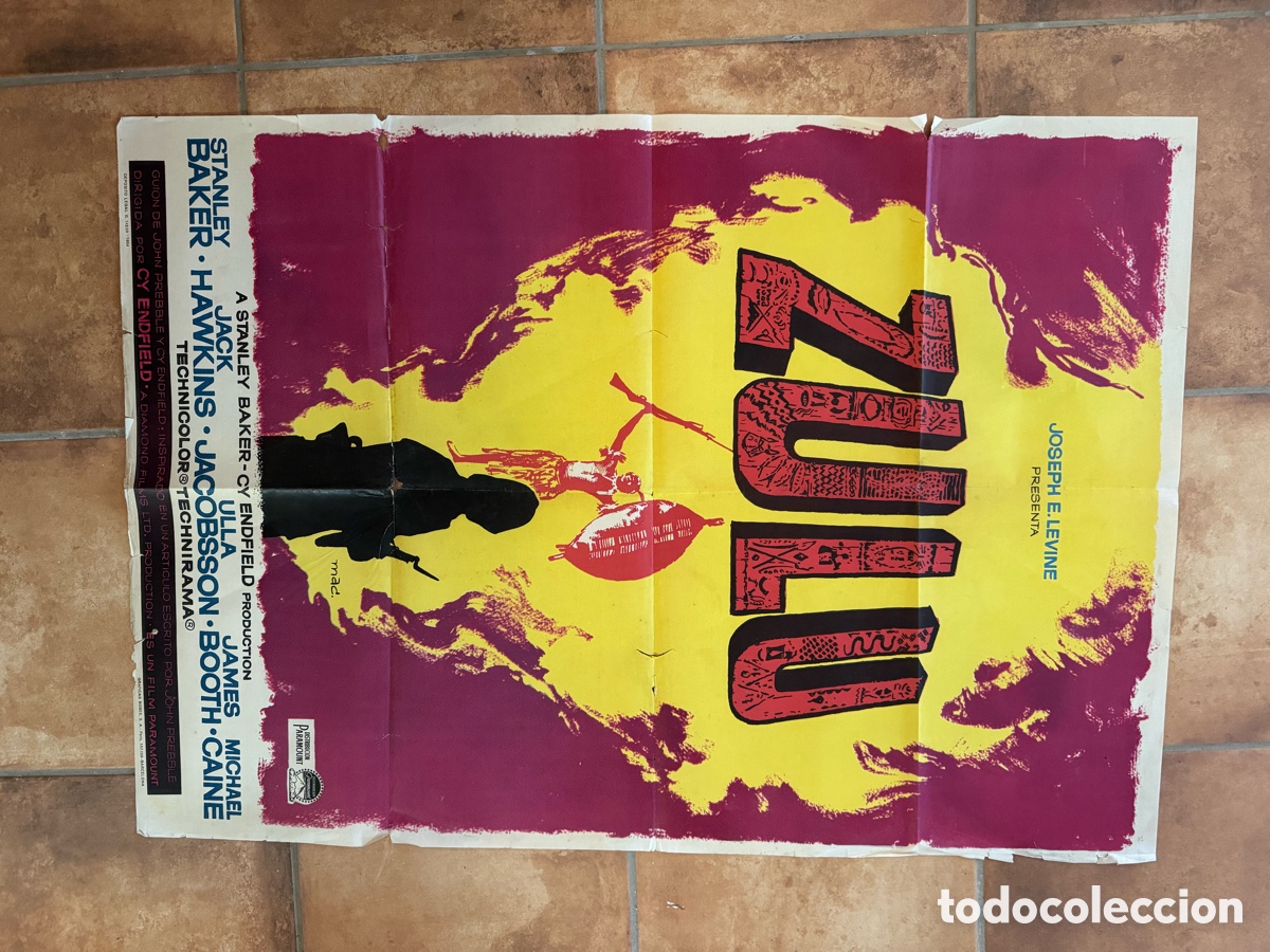 Cinema: ZULU STANLEY BAKER MICHAEL CAINE JACK HAWKINS MAC POSTER ORIGINAL 70X100 ESTRENO