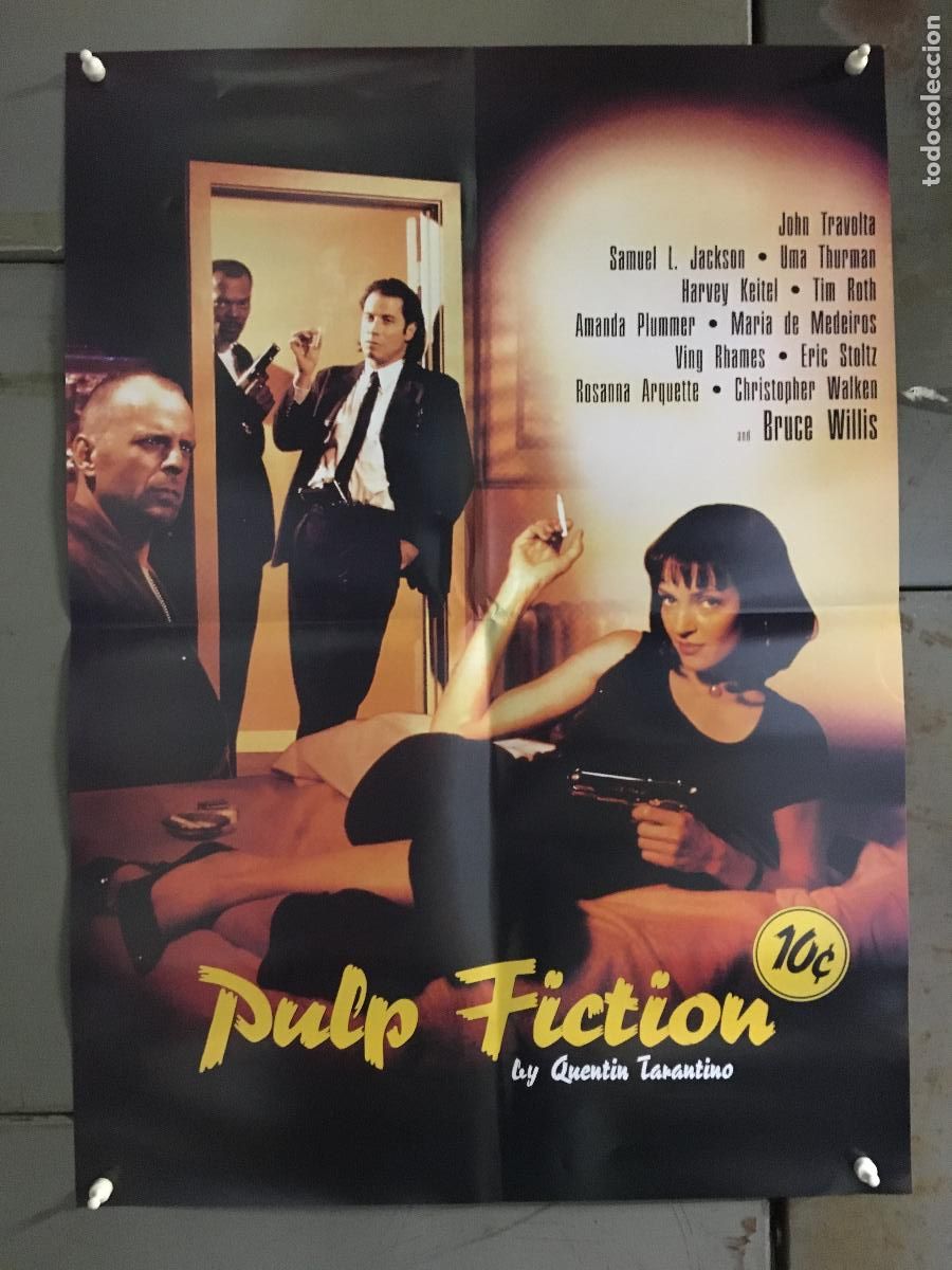 Cine: ODC D018 PULP FICTION TARANTINO UMA THURMAN POSTER 50X70 h3