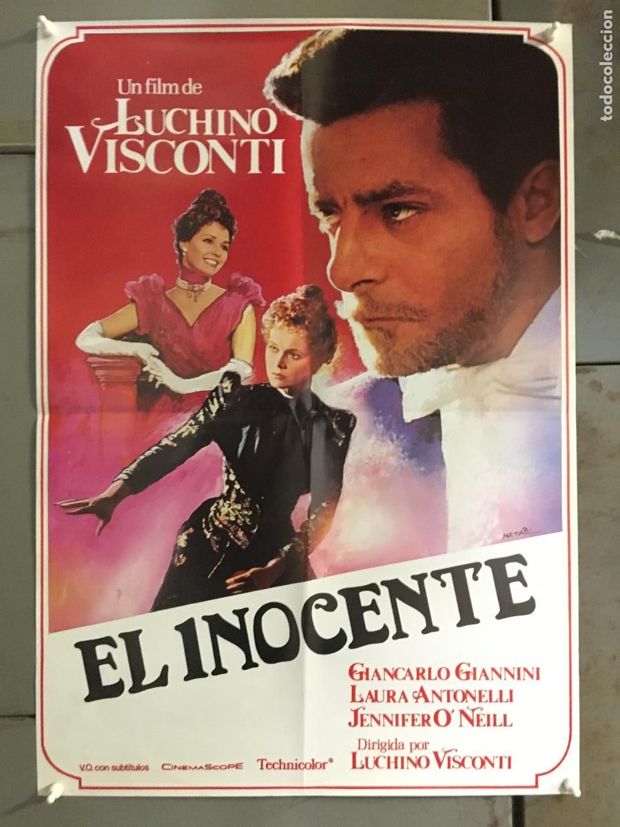 Cine: AFV25 EL INOCENTE LUCHINO VISCONTI LAURA ANTONELLI POSTER ORIGINAL 50X70 ESPA&Ntilde;OL h5