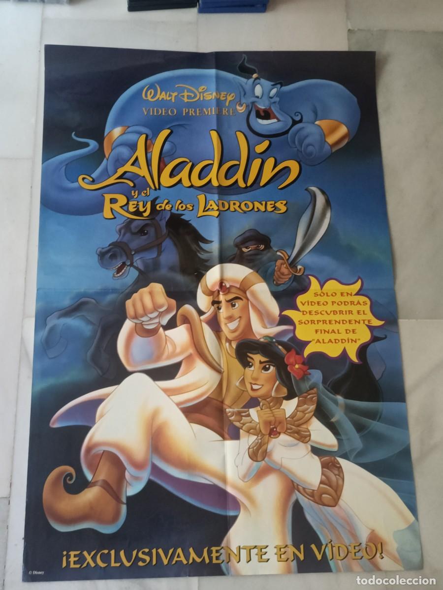 Cin&eacute;ma: POSTER ORIGINAL WALT DISNEY DE LA PEL&Iacute;CULA, ALADD&Iacute;N Y EL REY DE LOS LADRONES 95X64