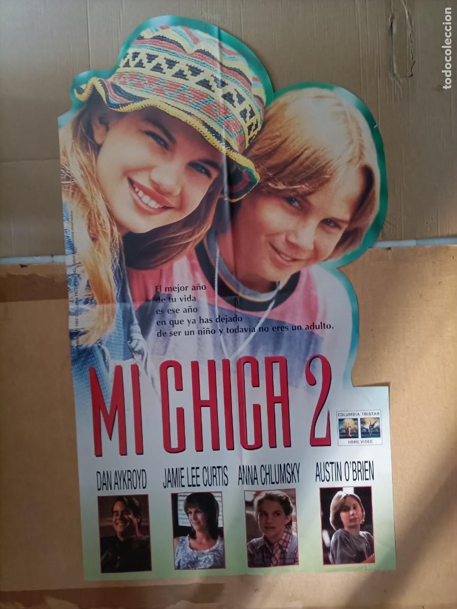 Cine: POSTER CARTEL DE LA PEL&Iacute;CULA, MI CHICA 2. TROQUELADO JAMIE LEE CURTIS. 93X52