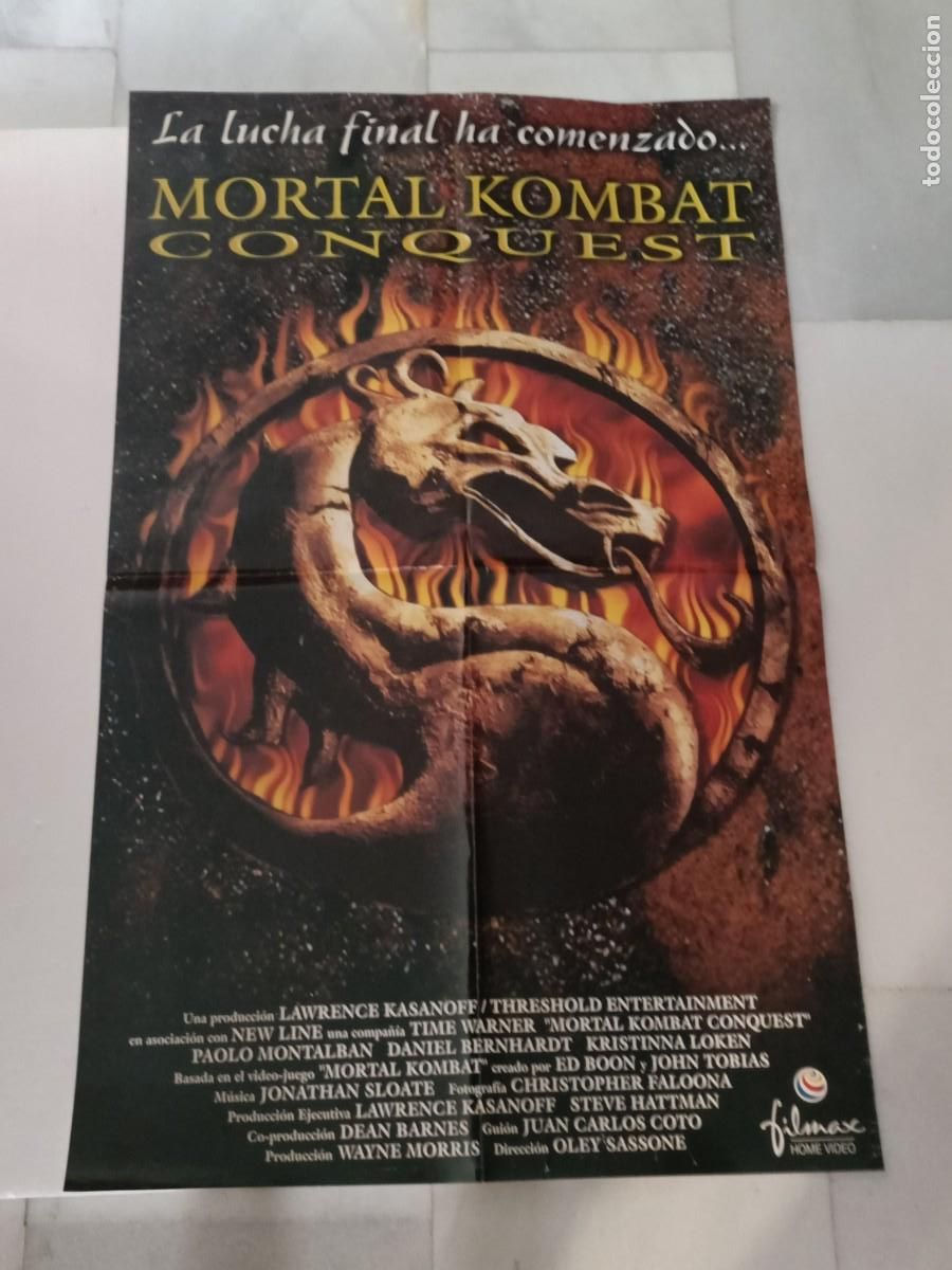 Cinema: POSTER CARTEL DE LA PEL&Iacute;CULA, MORTAL KOMBAT CONQUEST. 98X61 CM.