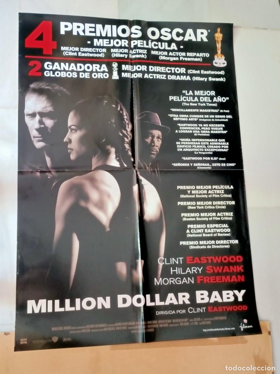 Cine: POSTER CARTEL DE LA PEL&Iacute;CULA, MILLION DOLLAR BABY. CLINT EASTWOOD. 97X67 CM.