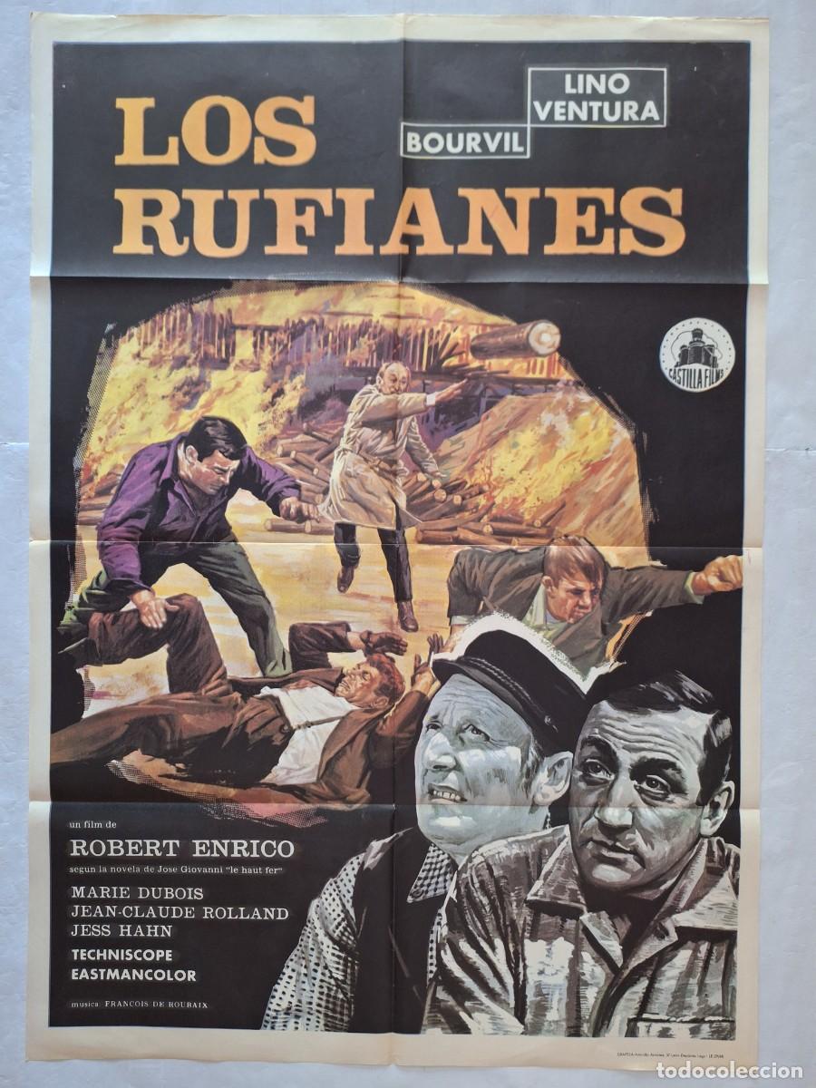 Cin&eacute;ma: ANTIGUO CARTEL CINE LOS RUFIANES LINO VENTURA A&Ntilde;O 1968 RV C- 2100