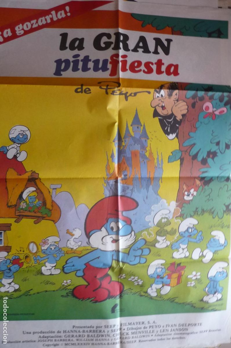 Cin&eacute;ma: cartel cine 1 x 7o la gran pitufiesta