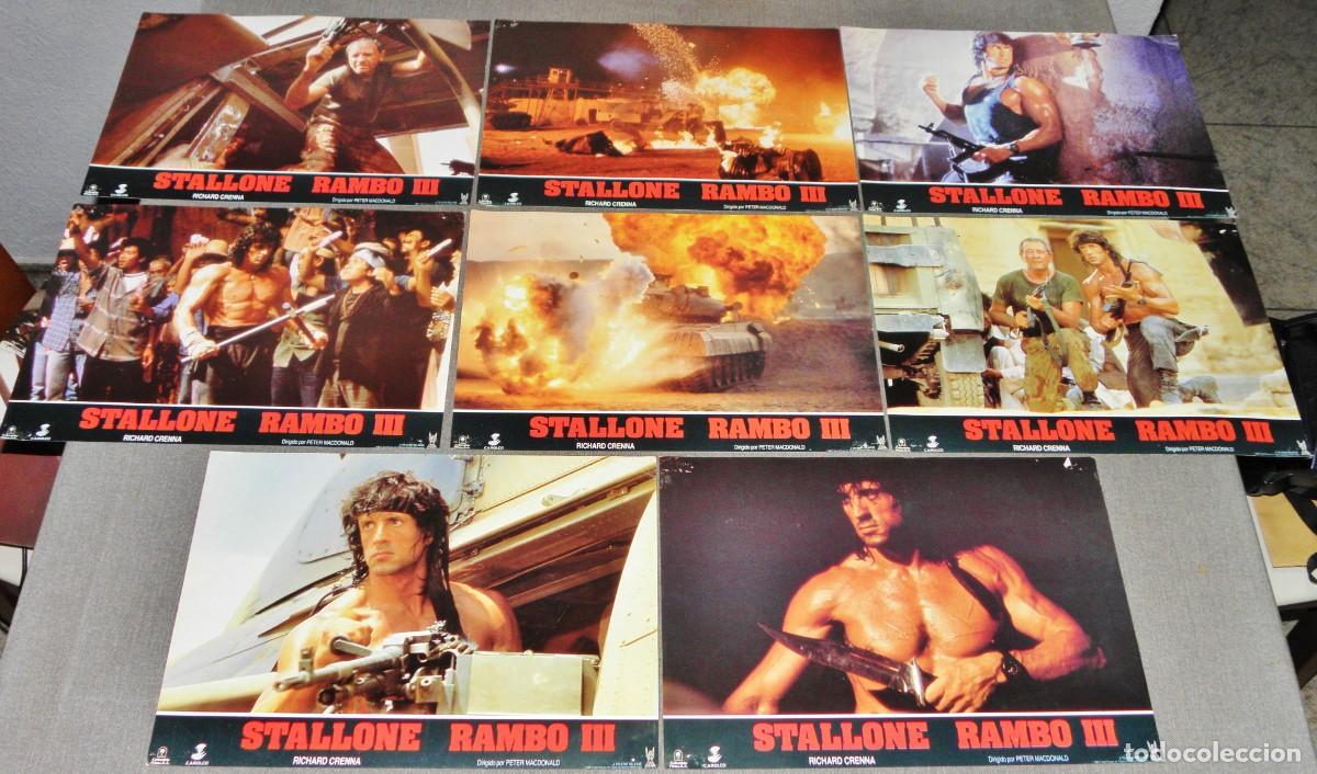 Cin&eacute;ma: 8 FOTOGRAMAS CARTELERAS DE CINE ESCENAS PEL&Iacute;CULA STALLONE RAMBO III A&Ntilde;O 1988