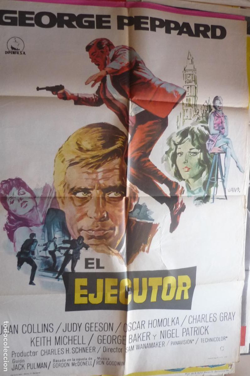Cin&eacute;ma: cartel cine 1 x 7o el ejecutor george peppard
