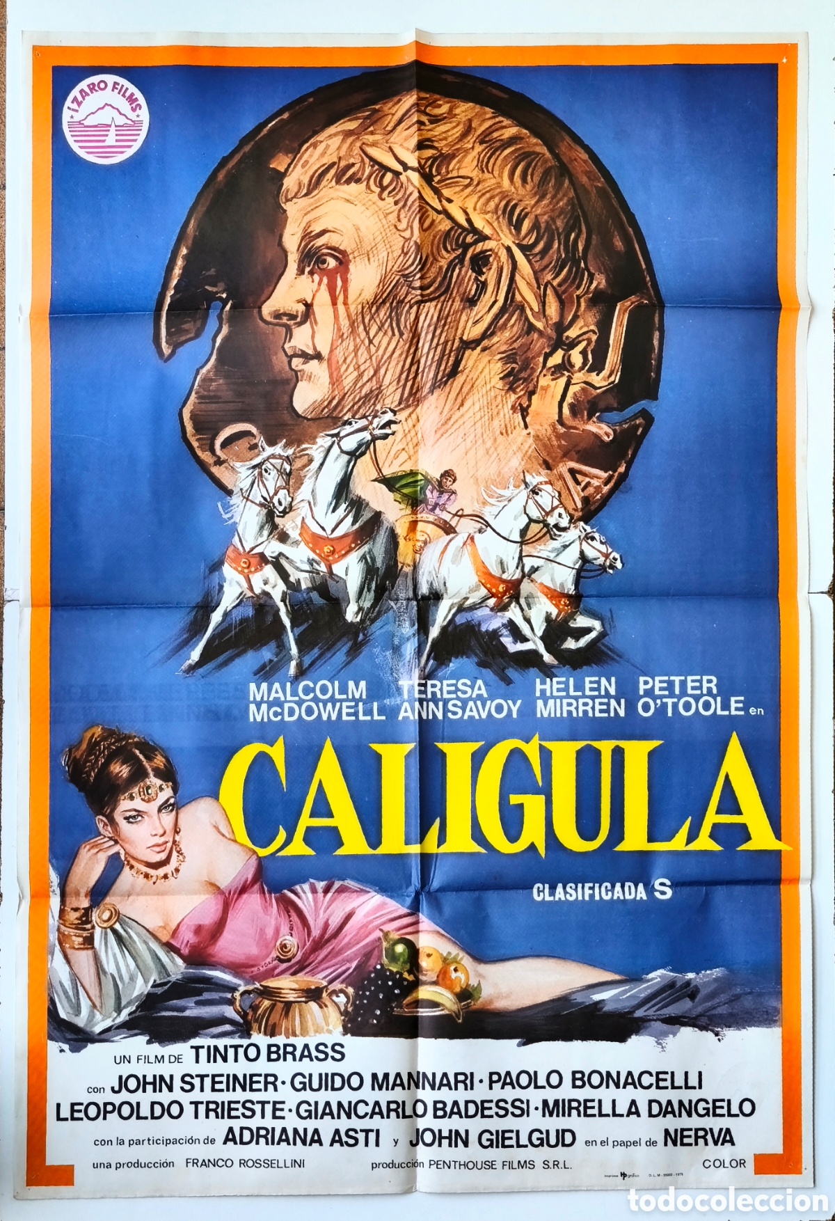 Cin&eacute;ma: CARTEL CINE ORIGINAL CALIGULA 1979