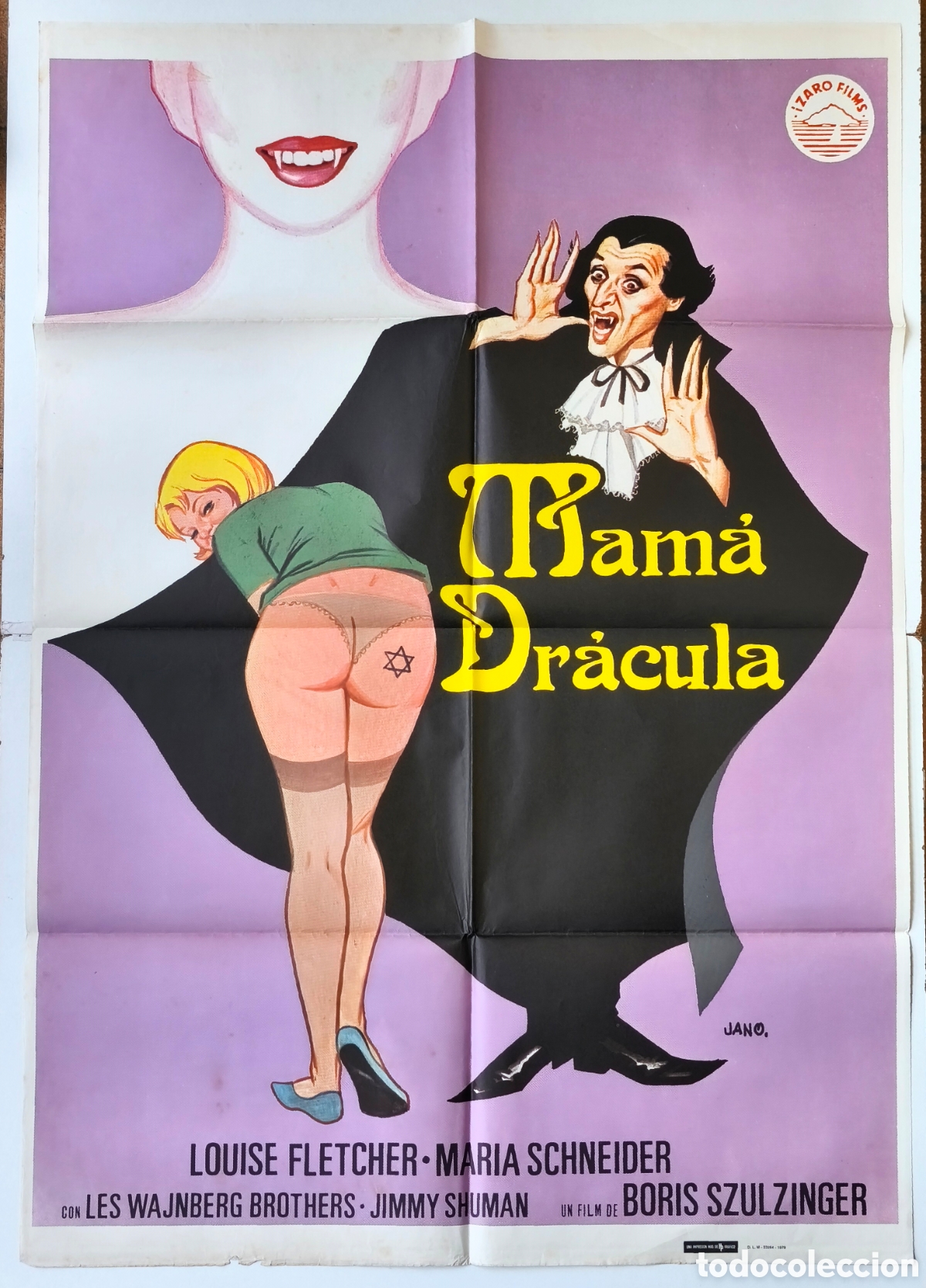 Cin&eacute;ma: CARTEL CINE ORIGINAL MAMA DRACULA 1979 JANO