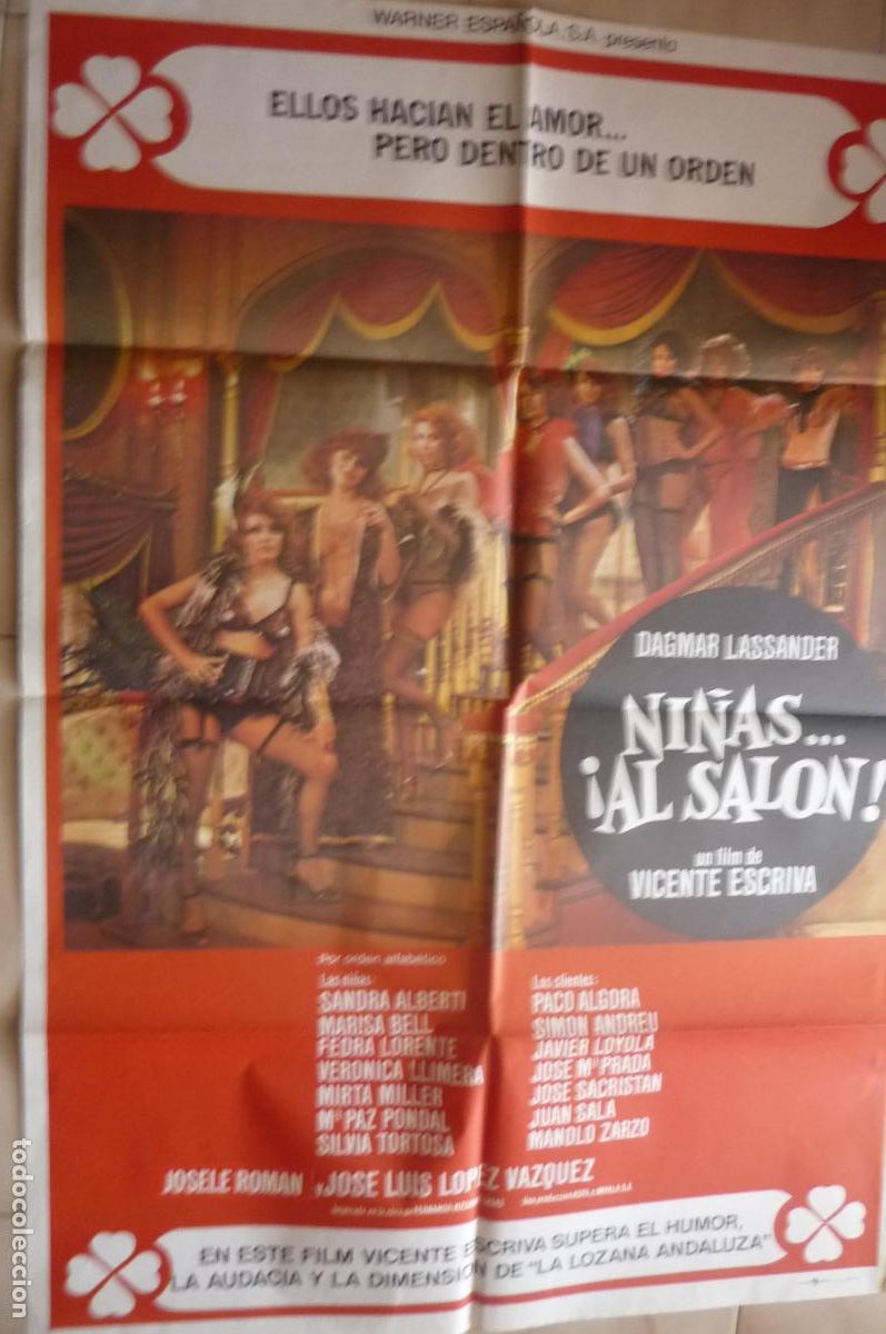 Cine: cartel cine 1 x 7o ni&ntilde;as al salon j. l.lopez vzquez