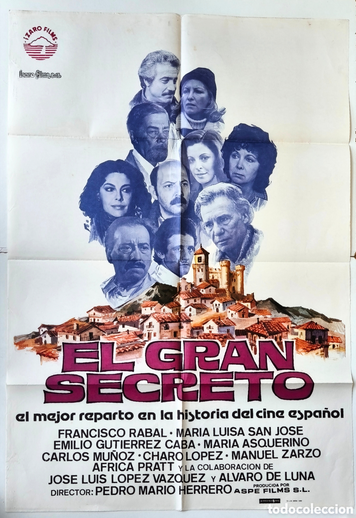 Cin&eacute;ma: CARTEL CINE ORIGINAL EL GRAN SECRETO 1980 POSTER
