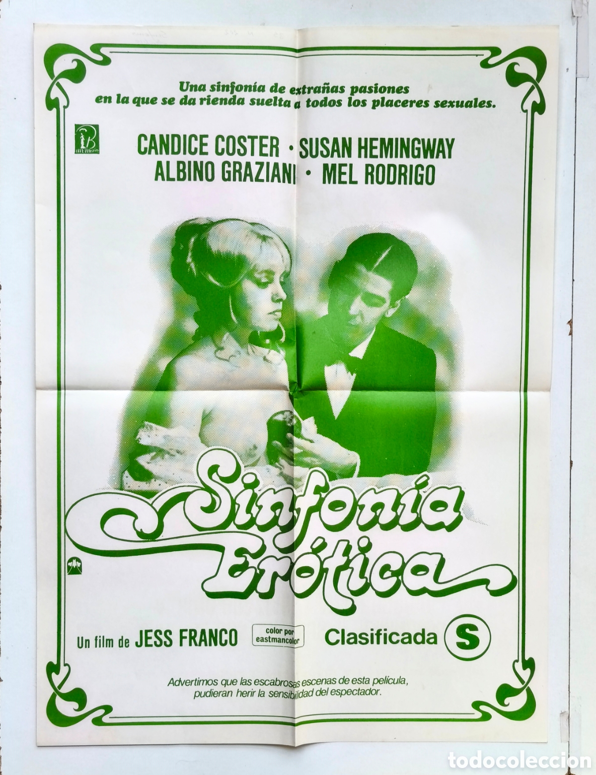 Cin&eacute;ma: CARTEL CINE ORIGINAL SINFONIA EROTICA 1980 POSTER