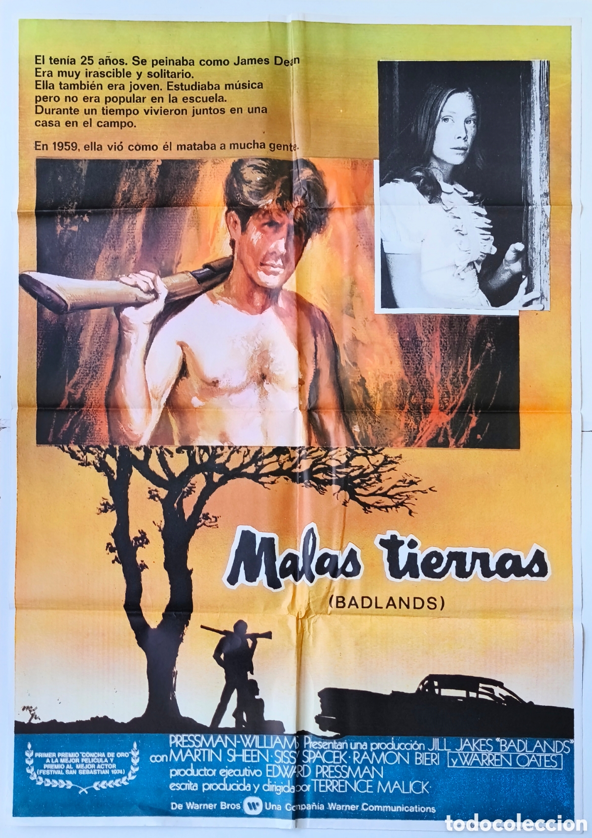 Cin&eacute;ma: CARTEL CINE ORIGINAL MALAS TIERRAS BADLANDS 1973 POSTER