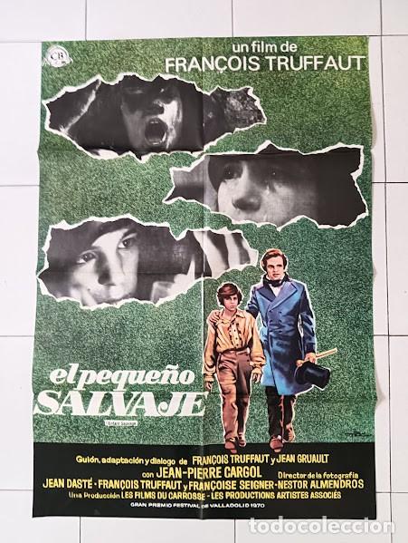 Cine: SMP 2847 EL PEQUE&Ntilde;O SALVAJE TRUFFAUT MAC POSTER ORIGINAL 70X100 ESTRENO raro