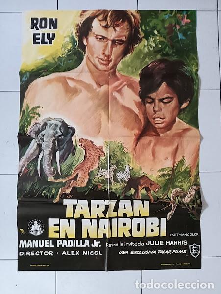 Cine: VKD 2835 TARZAN EN NAIROBI RON ELY MCP POSTER ORIGINAL 70X100 ESTRENO raro