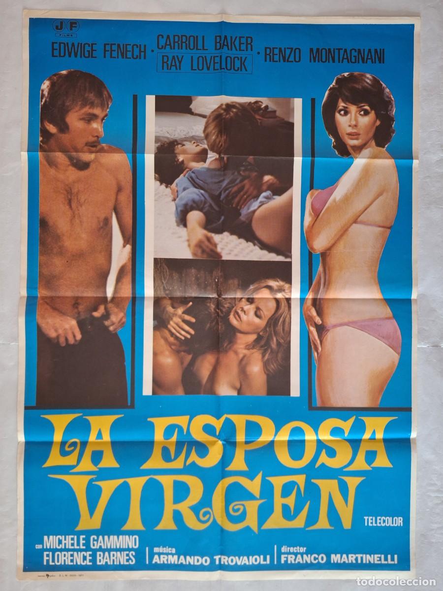 Cine: ANTIGUO CARTEL CINE LA ESPOSA VIRGEN A&Ntilde;O 1977 RV P-2109