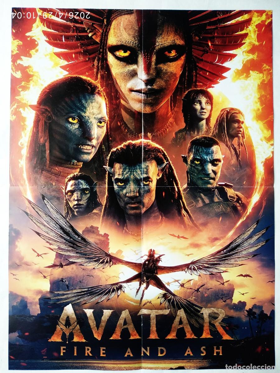 Cine: AVATAR, FUEGO Y CENIZA, con Sigourney Weaver. P&Oacute;STER DE REVISTA 41 X 56 cms..