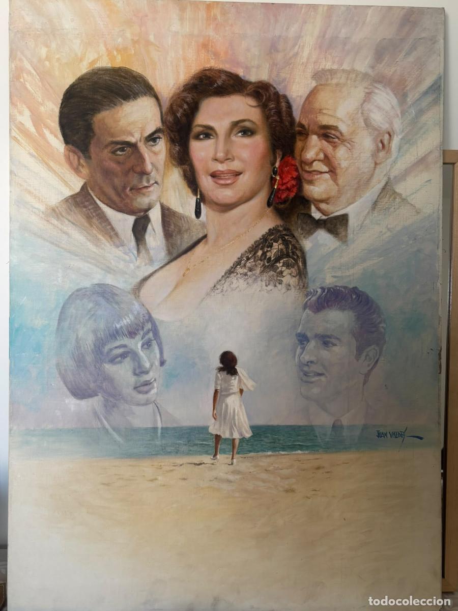 Cine: &Oacute;leo original Juan Vald&eacute;s &ndash; Cartel original pel&iacute;cula &laquo;La Lola se va a los puertos&raquo; &ndash; Roc&iacute;o Jurado (1