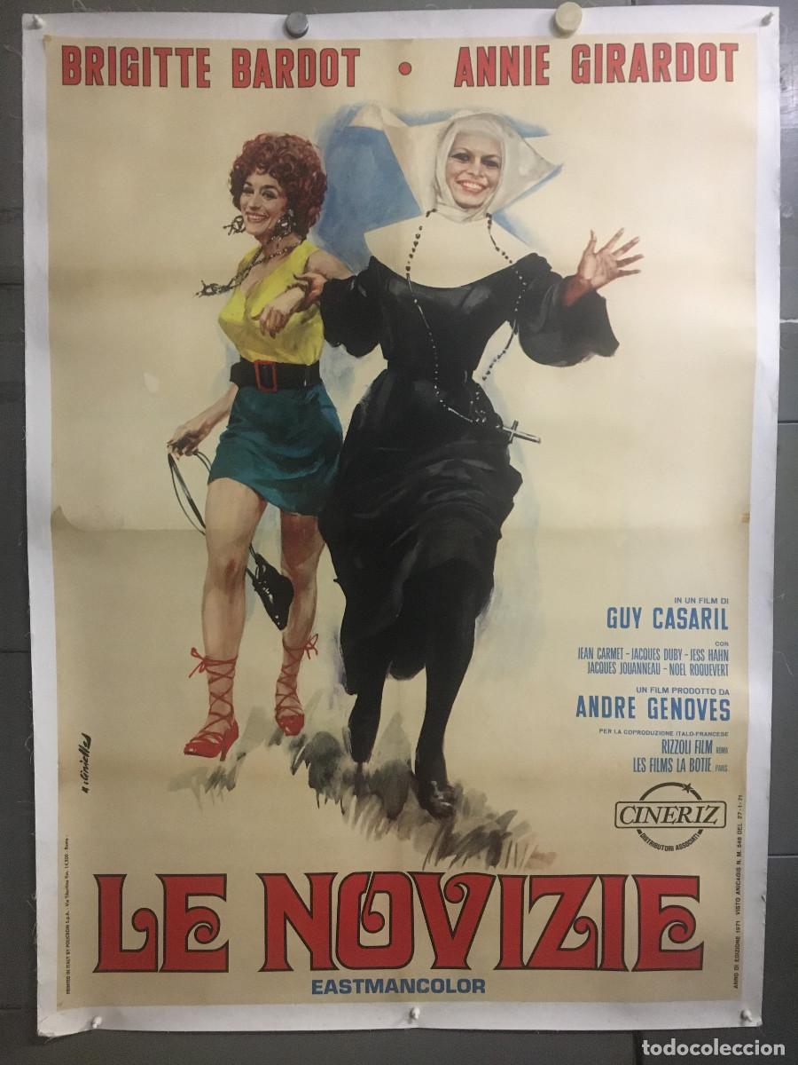 Cine: R0651 LA PROFESIONAL Y LA DEBUTANTE BRIGITTE BARDOT POSTER ITALIANO 100X140 ENTELADO