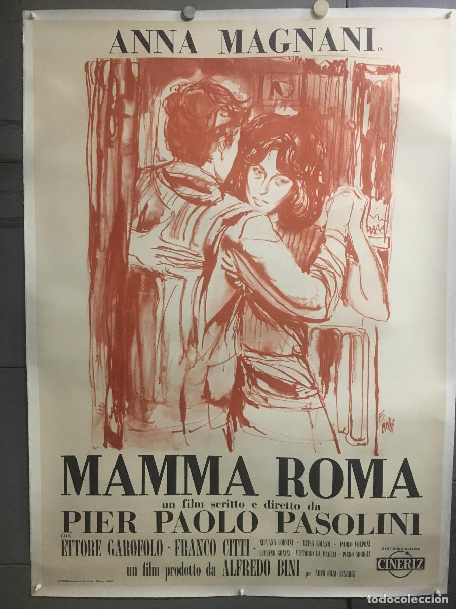 Cin&eacute;ma: R0653 MAMMA ROMA PIER PAOLO PASOLINI ANNA MAGNANI BRINI POSTER ITALIANO 100X140 ENTELADO