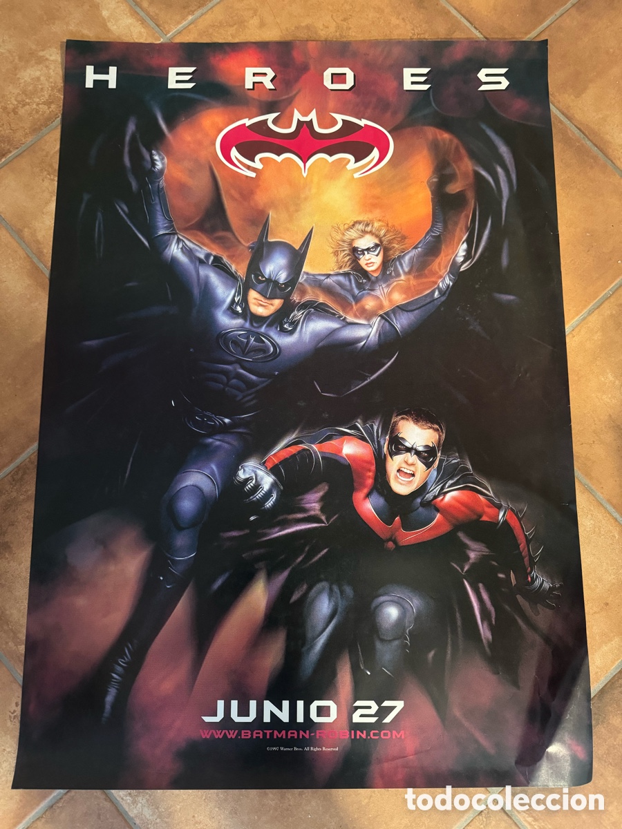 Cine: BATMAN Y ROBIN HEROES POSTER ORIGINAL 1997