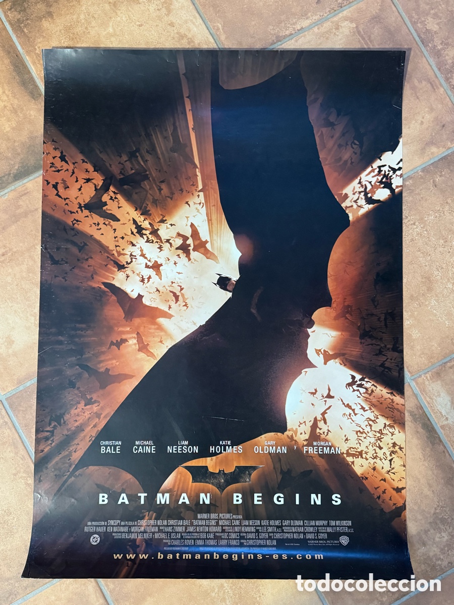 Cine: BATMAN BEGINS POSTER ORIGINAL CARTEL
