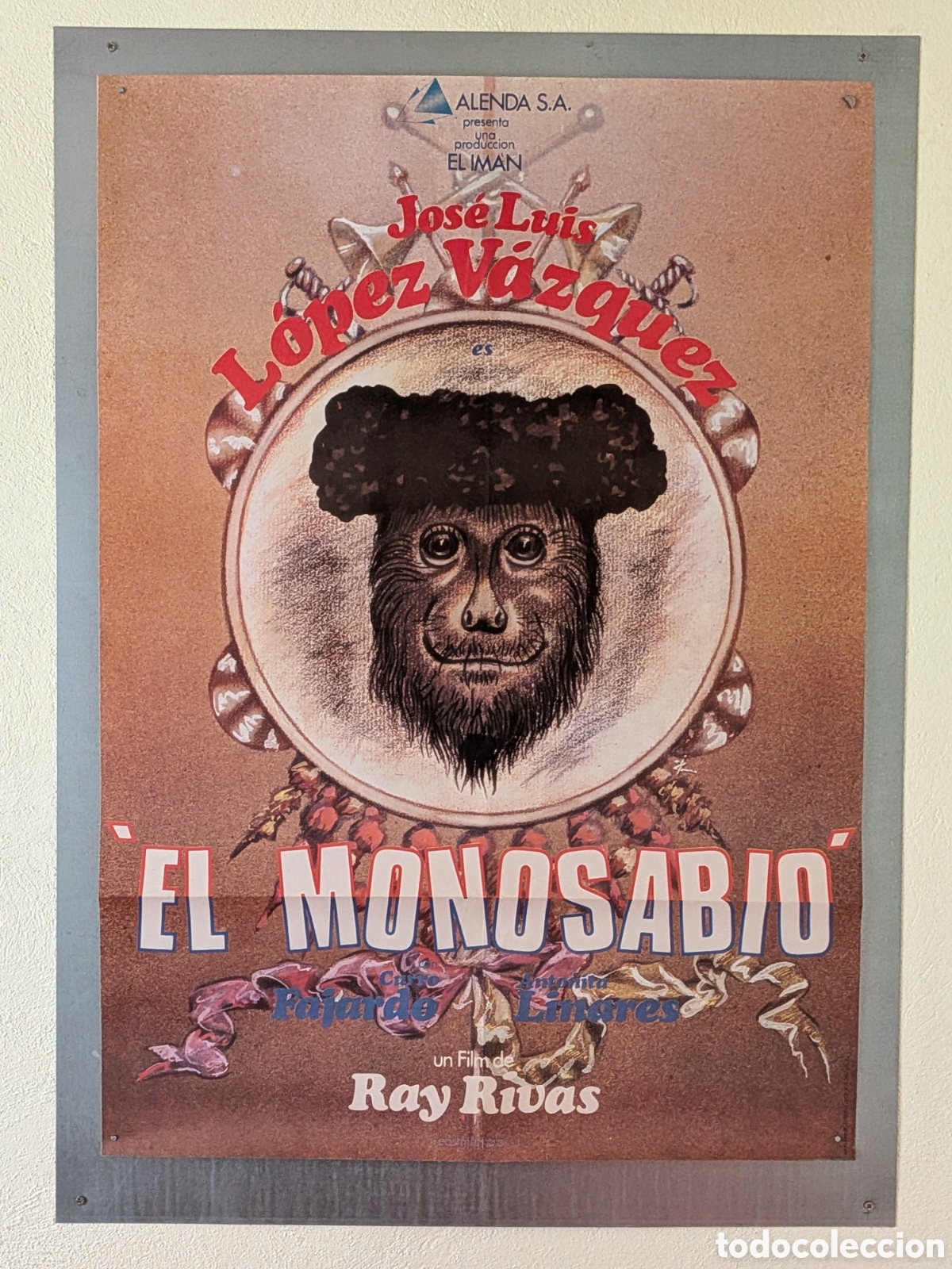 Cine: EL MONOSABIO - 1978 - 68 X 98 - CARTEL DE IVAN ZULUETA