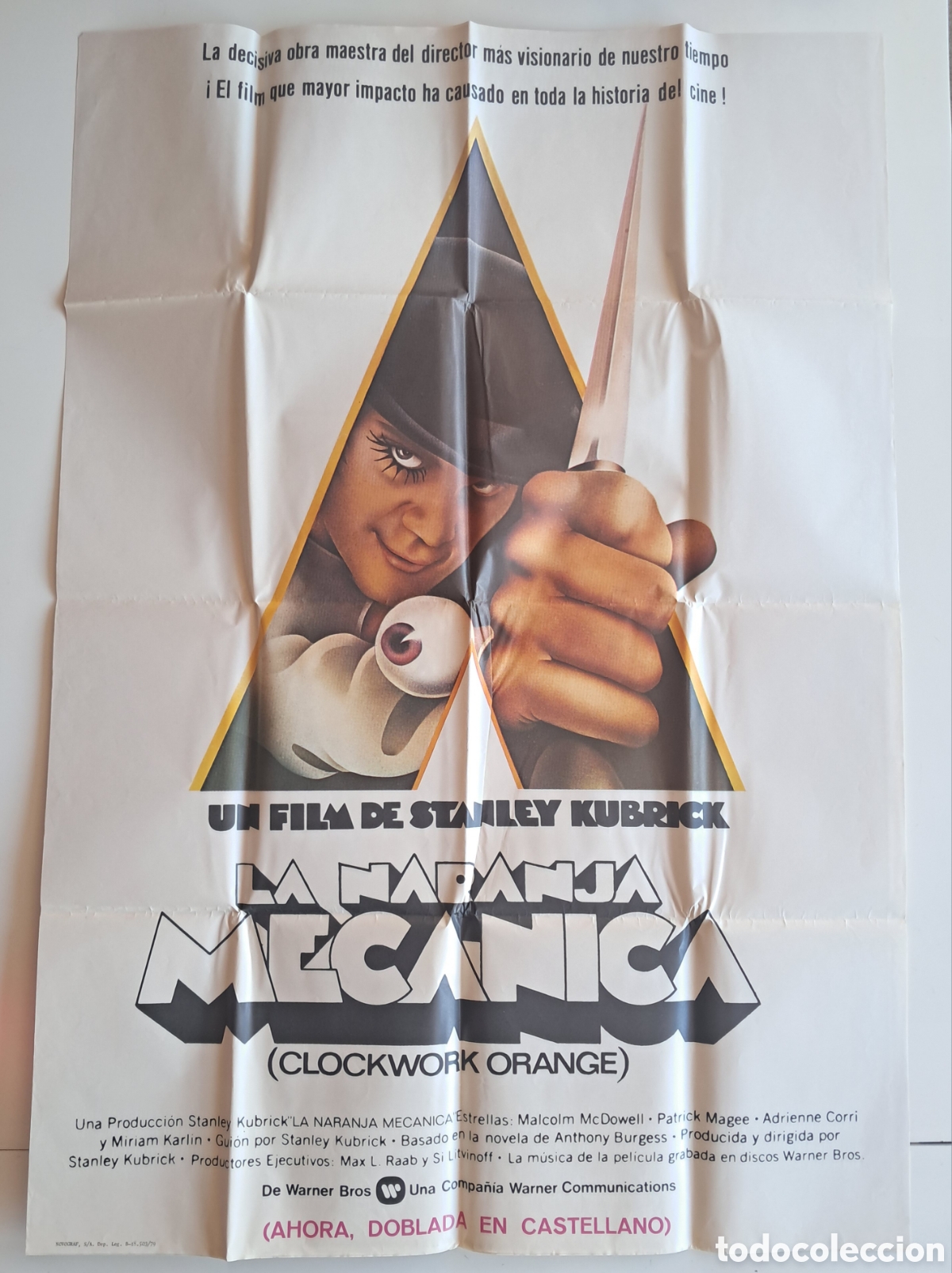 Cine: Cartel original La naranja mec&aacute;nica de Stanley Kubrick