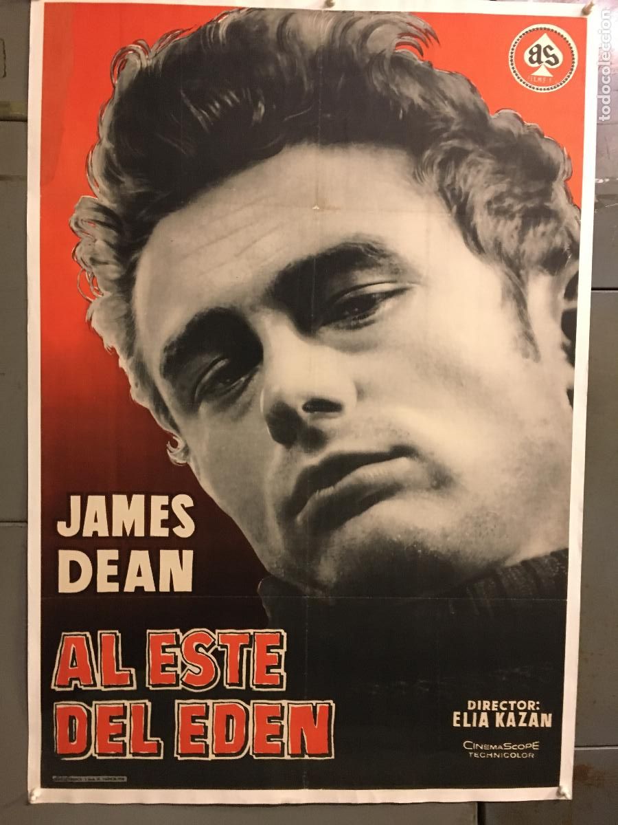 Cin&eacute;ma: R0549 AL ESTE DEL EDEN JAMES DEAN ELIA KAZAN POSTER ORIGINAL ESTRENO 70X100 ENTELADO