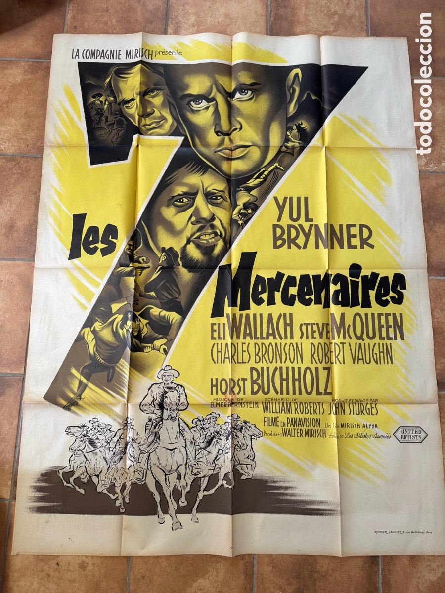 Cine: Les 7 mercenaires poster original