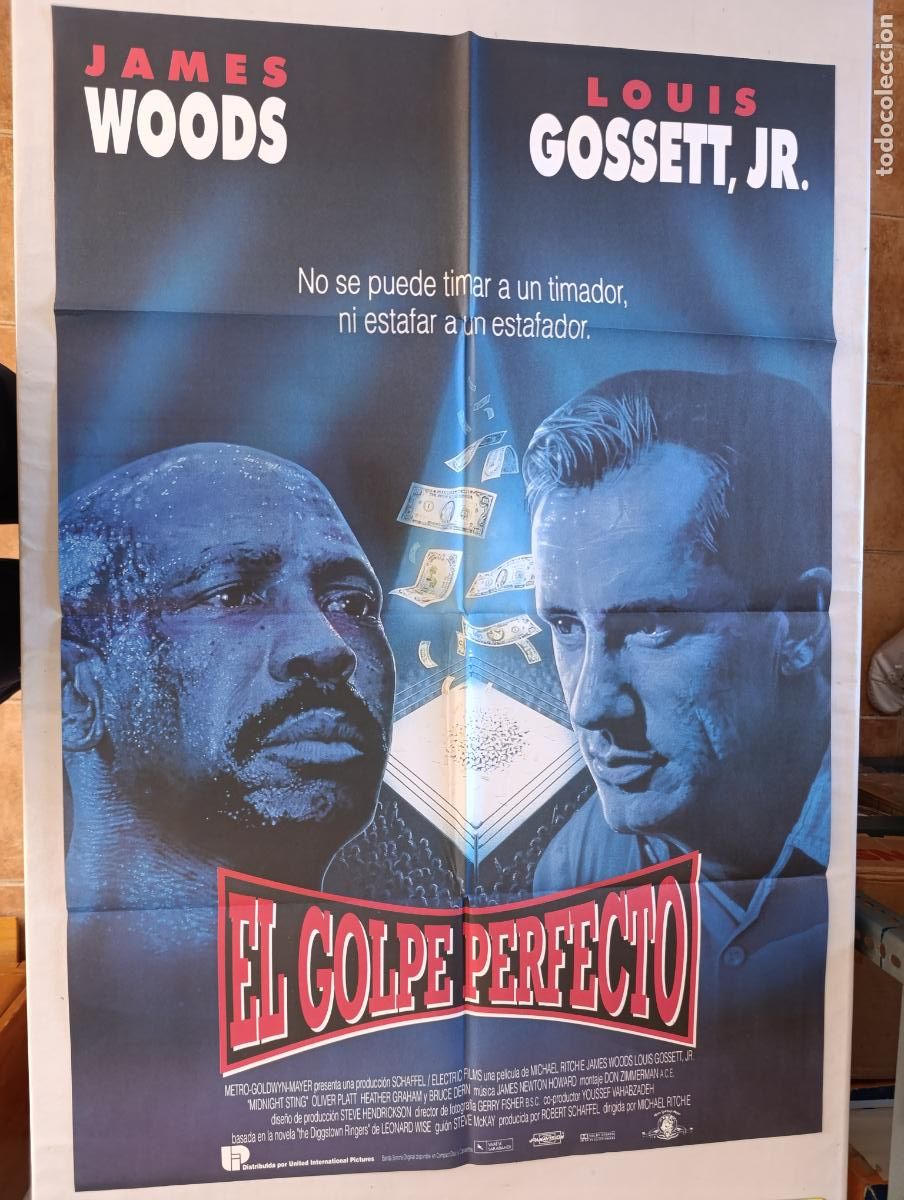 Cine: POSTER ORIGINAL EL GOLPE PERFECTO - 99 X 68 CM - JAMES WOODS (388)