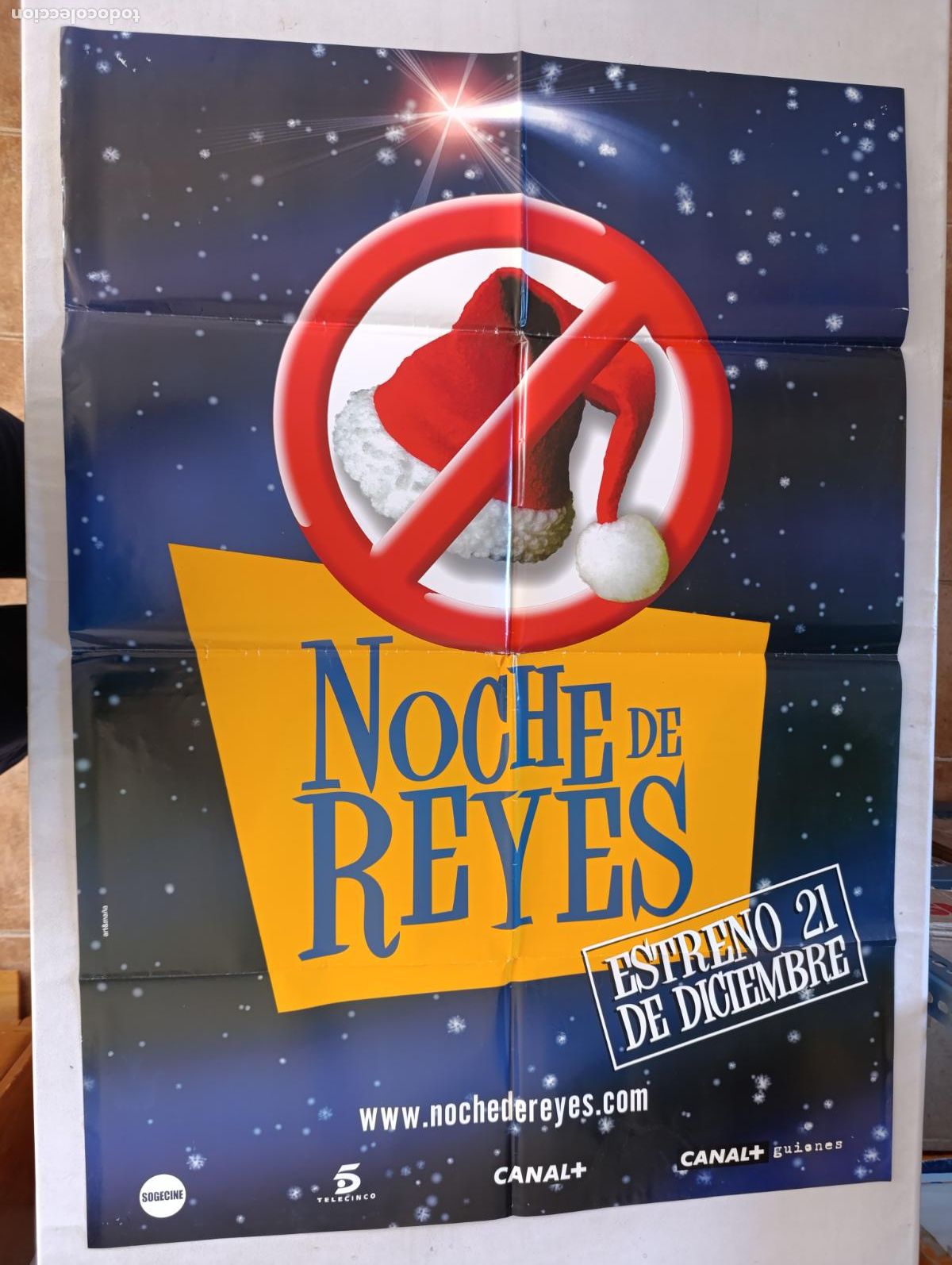 Cine: POSTER ORIGINAL NOCHE DE REYES - 94 X 68 CM (388)