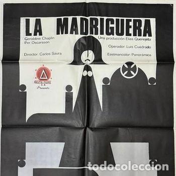 Cine: La madriguera P&oacute;ster original 70x100 cm aprox. Carlos Saura Geraldine Chaplin