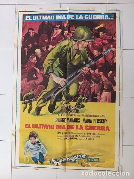 Cine: EPX 0587 EL ULTIMO DIA DE LA GUERRA JUAN ANTONIO BARDEM POSTER ORIGINAL 75X110 ARGENTINO LITO