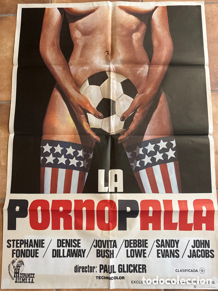 Cine: LA PORNOPALLA the cheerleaders FUTBOL POSTER ORIGINAL 70X100 ESTRENO