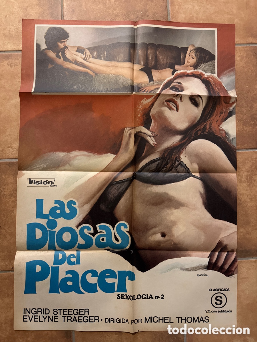 Cine: LAS DIOSAS DEL PLACER INGRID STEEGER CLASIFICADA S POSTER ORIGINAL 70X100 MATAIX