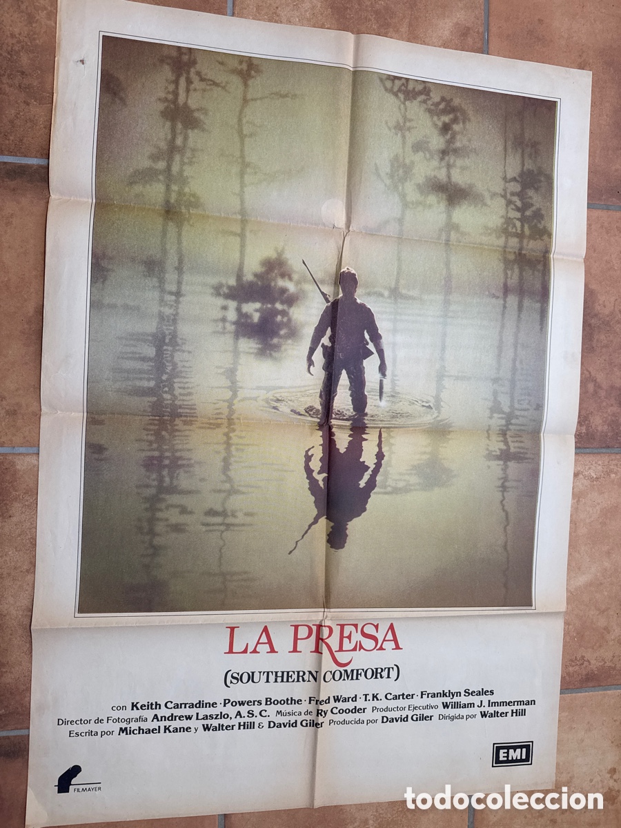 Cine: LA PRESA WALTER HILL SOUTHERN COMFORT POSTER ORIGINAL