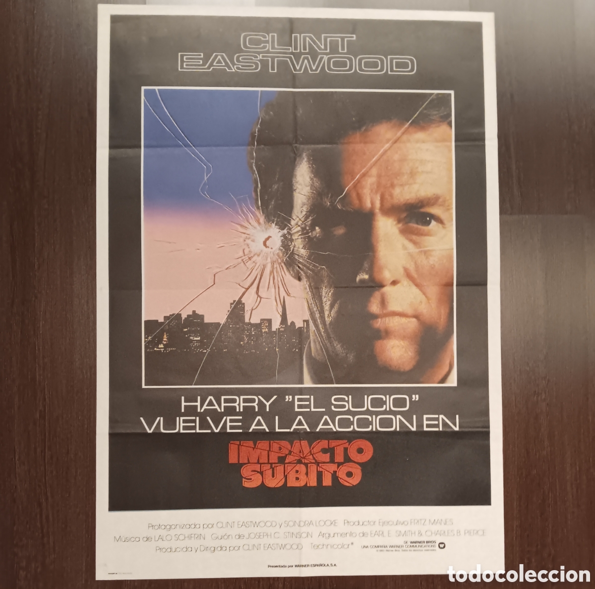 Cine: &rdquo;IMPACTO S&Uacute;BITO&rdquo; SUDDEN IMPACT CARTEL ORIGINAL ESTRENO 1983 CLINT EASTWOOD