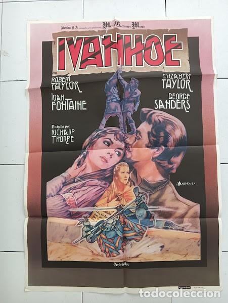 Cine: VKD 2844 IVANHOE ROBERT ELIZABETH TAYLOR IVAN ZULUETA POSTER ORIGINAL 70X100 ESPA&Ntilde;OL