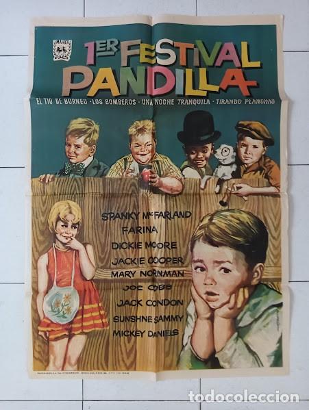 Cine: VKD 2853 1&ordm; FESTIVAL PANDILLA OUR GANG COMEDIES HAL ROACH POSTER ORIGINAL 70X100 ESTRENO