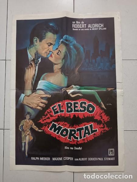 Cine: VKD 2857 EL BESO MORTAL KISS ME DEADLY ROBERT ALDRICH POSTER ORIGINAL 50X70 ESTRENO