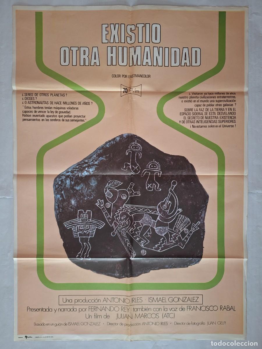 Cine: ANTIGUO CARTEL CINE EXISTIO OTRA HUMANIDAD A&Ntilde;O 1975 C-1584