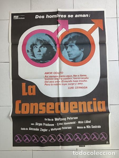 Cine: VKD 2864 LA CONSECUENCIA WOLFGANG PETERSEN GAY CULT POSTER ORIGINAL 70X100 ESTRENO