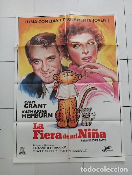 Cine: VKD 2866 LA FIERA DE MI NI&Ntilde;A CARY GRANT KATHARINE HEPBURN HOWARD HAWKS POSTER ORIGINAL 70X100 ESP