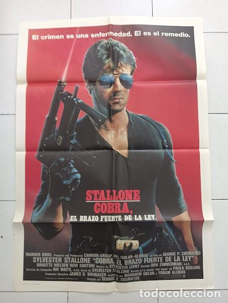 Kino: VKD 2869 COBRA EL BRAZO FUERTE DE LA LEY SYLVESTER STALLONE POSTER ORIGINAL 70X100 ESTRENO