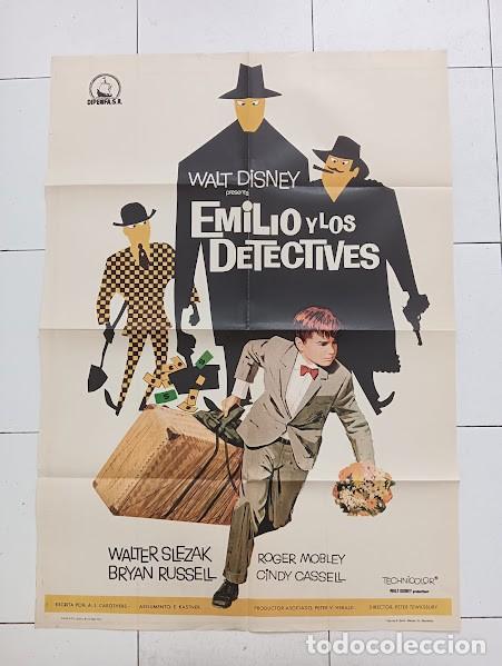 Kino: VKD 2870 EMILIO Y LOS DETECTIVES WALT DISNEY POSTER ORIGINAL 70X100 ESTRENO