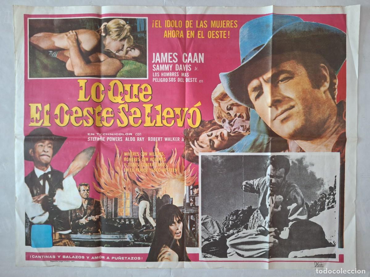 Cine: ANTIGUO CARTEL CINE LO QUE EL OESTE SE LLEV&Oacute; JAMES CAN A&Ntilde;O 1977 RV C-1588