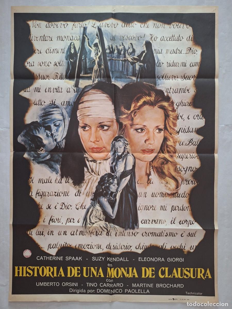 Cine: ANTIGUO CARTEL CINE HISTORIA DE UNA MONJA DE CLAUSURA A&Ntilde;O 1978 RV C-1591