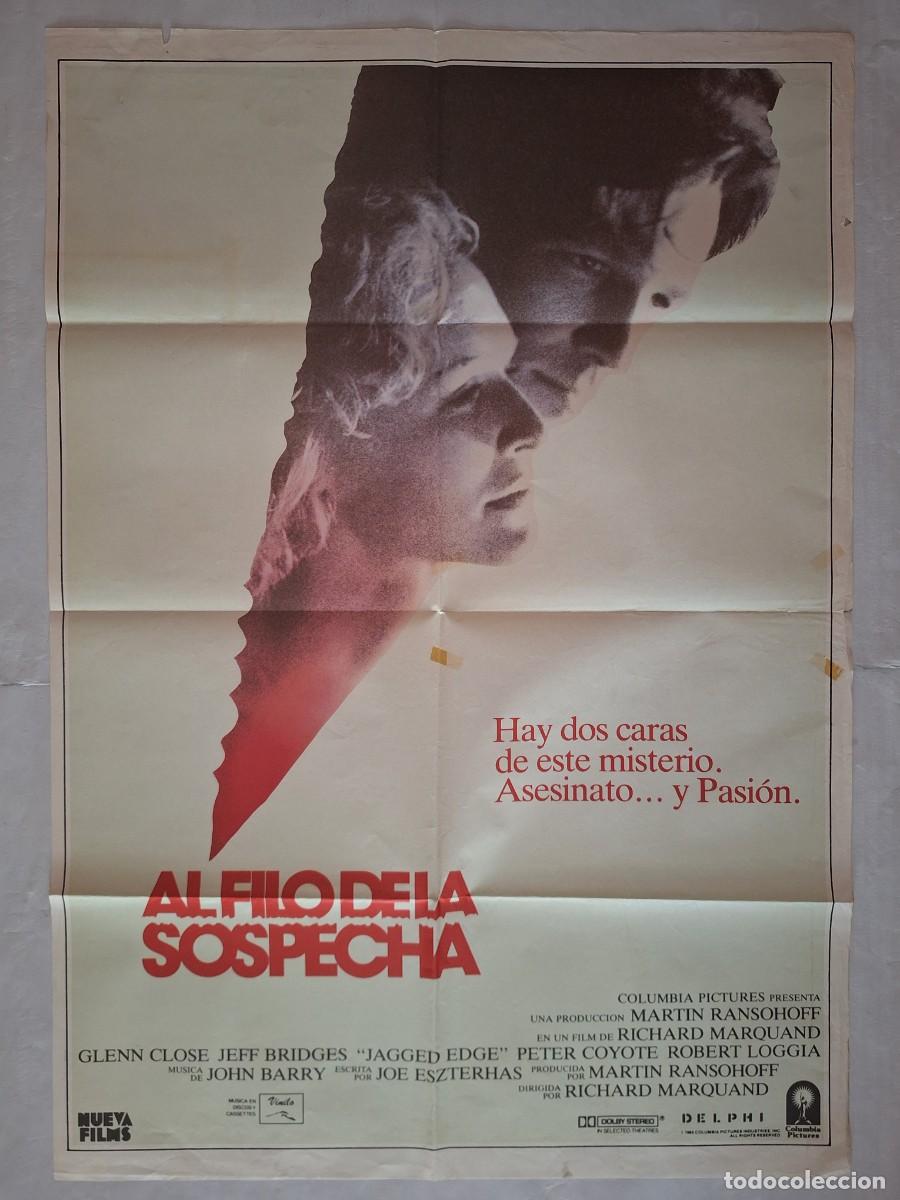 Cine: ANTIGUO CARTEL CINE AL FILO DE LA SOSPECHA RV C-1601