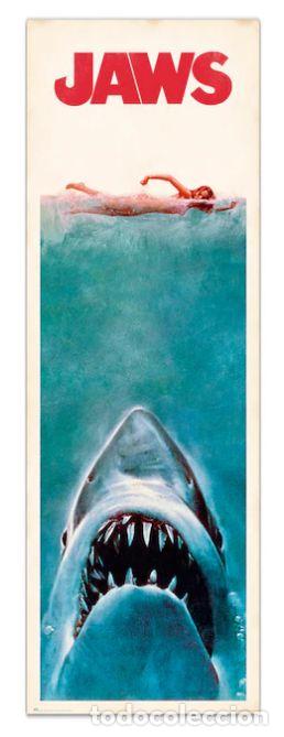 Cine: 158 cm de largo , cartel cine pelicula tiburon